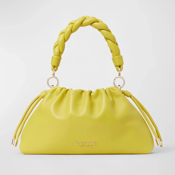 Kate Spade Meringue Small Leather Crossbody Bag, Lime Slice NWT - Picture 10 of 10